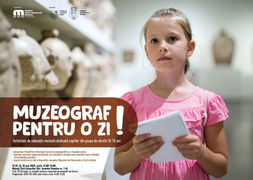 Muzeograf pentru o zi activitate pentru elevii de 10 15 ani