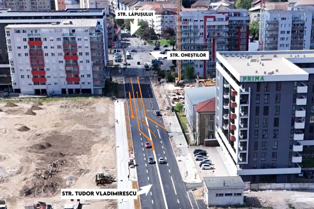 Restrictii temporare de circulatie pe strada Tudor Vladimirescu 17 iunie