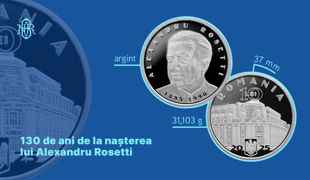 BNR lanseaza o moned din argint pentru Rosetti