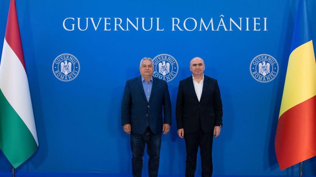 Ilie Bolojan si Viktor Orban la Palatul Victoria