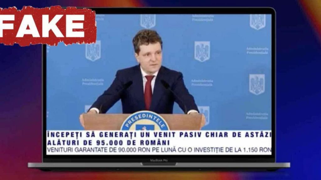 escrocherie online cu identitate falsa a presedintelui