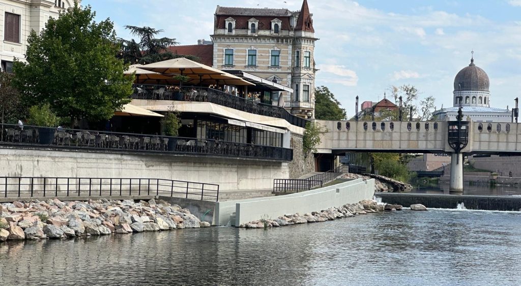 Amenajarea malului Crisului Repede din Oradea finalizata devreme