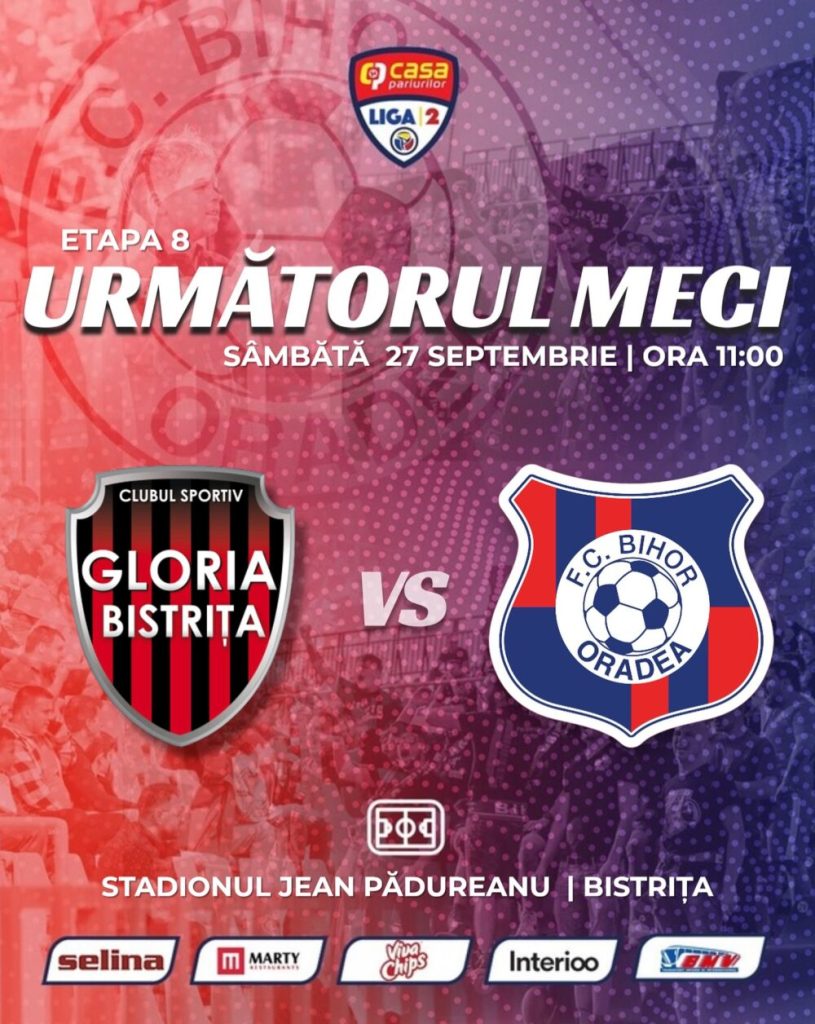 FC Bihor joaca la Bistrita ca vice lider
