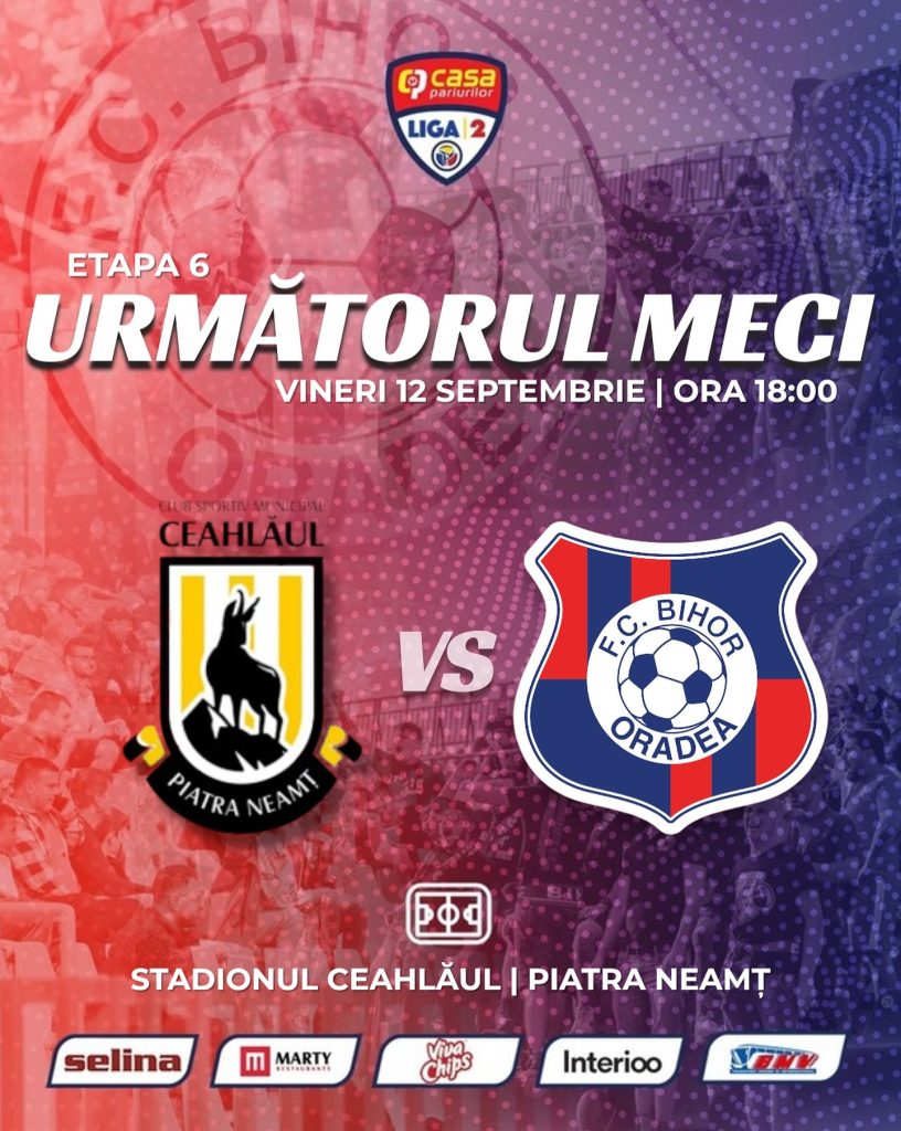 FC Bihor revine in Liga 2 cu un meci greu in Piatra Neamt
