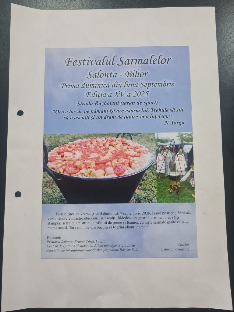 Festivalul Sarmalelor arome traditie si bunatate la Salonta