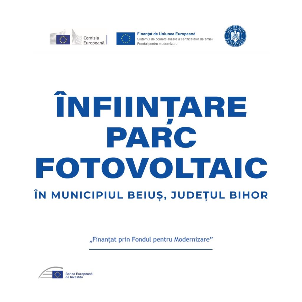 Infiintare parc fotovoltaic in municipiul Beius judetul Bihor