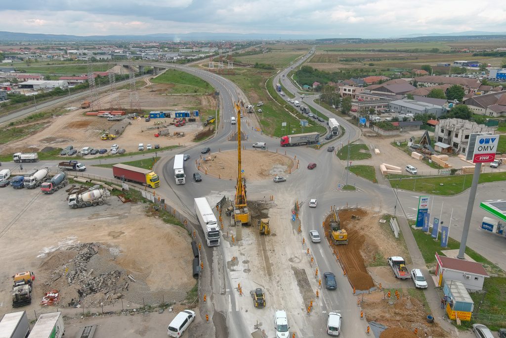 Se foreaza pilotii la pasajul rutier Oradea